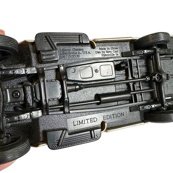 VTG ROCKLIN Harley Davidson Collectible Coin Bank 109 1957 Dodge NO KEY EUC! - Picture 11 of 14